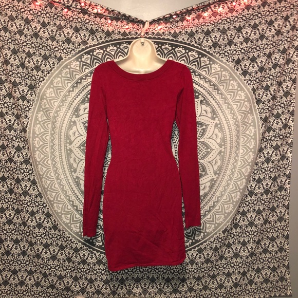 ♥️EXPRESS♥️ Beautiful Red Sweater Dress! 😍 - Picture 2 of 4